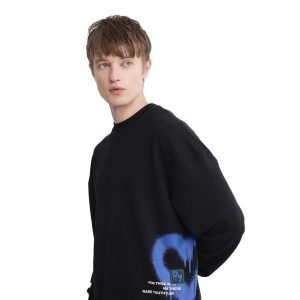 Boxy Fit Graphic Print Sweatshirt